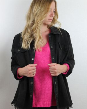 Jeanshemd „Christin“ black